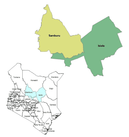 Isiolo and Samburu on Kenya Map | AGMARK